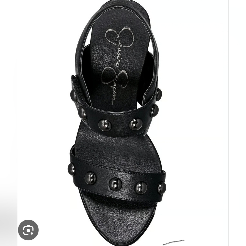 Jessica Simpson - Black Studded Women's Sandals NWOT SIZE 12